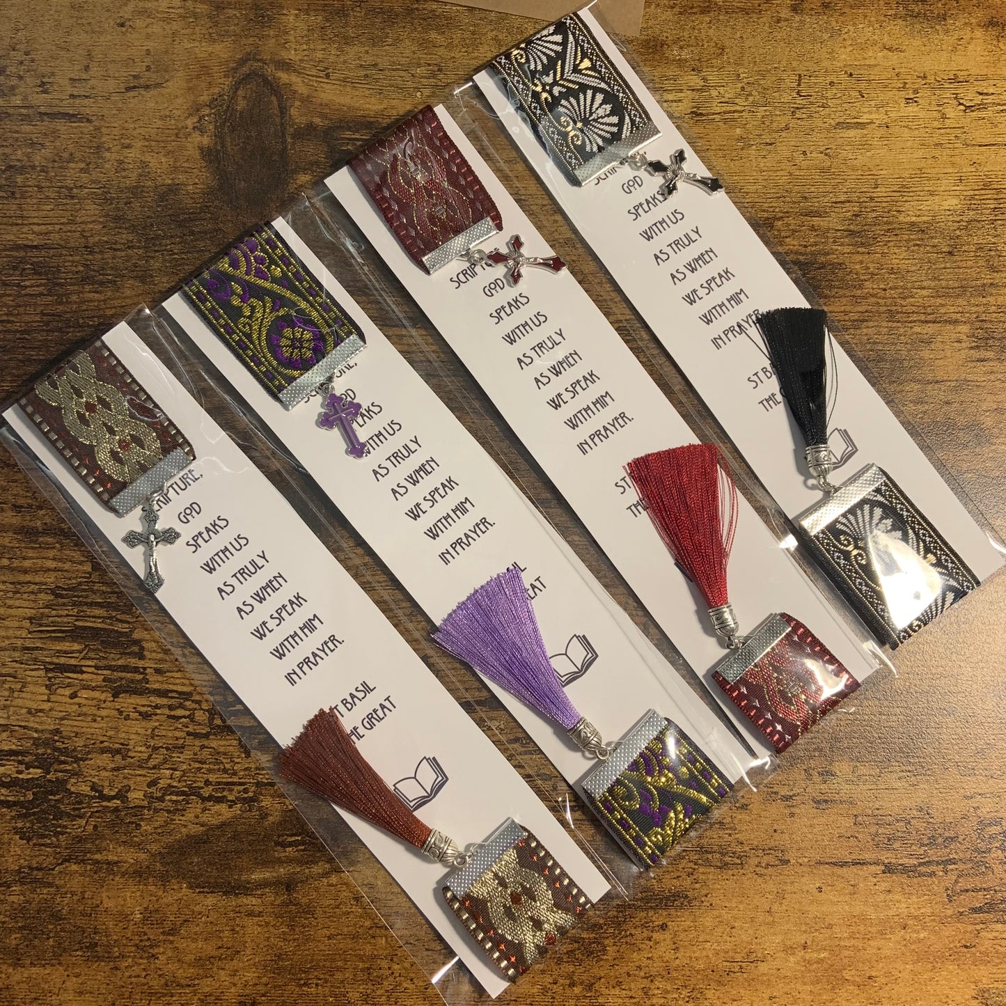 10 12” Ribbon Bookmarks, lot, perfect for Bible Study gifts